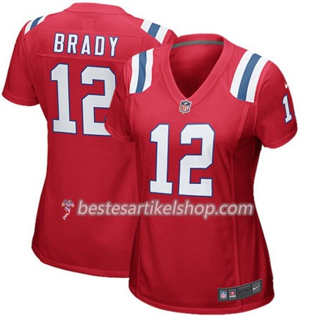 Damen New England Patriots Trikot Tom Brady 12 Nike Rot